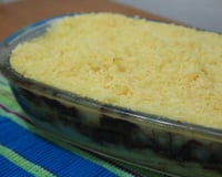 Escondidinho de batata com carne seca