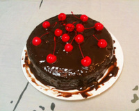 Bolo de café e nozes