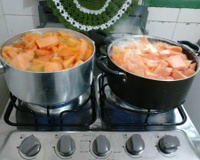 Doce de abóbora com coco ralado