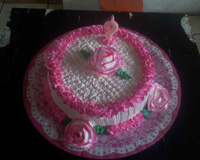 Bolo recheado de morango