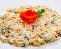 Salpicão de frango com requeijão