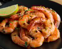 Camarão ao alho e óleo