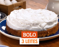 Bolo 3 leites