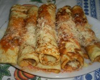 Panqueca de queijo ao molho picante