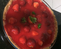 Torta gelada de morango