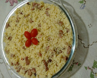 Arroz cremoso com calabresa
