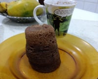 Bolo de chocolate na caneca