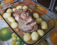 Peito bovino na pressão e gratinado