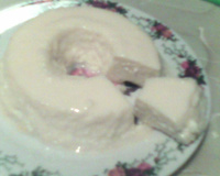 Pudim de leite condensado e creme de leite