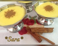 Curau com leite em pó