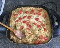 Risoto Frango com Requeijão