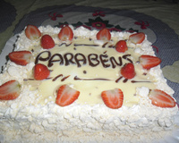 Bolo de aniversário simples