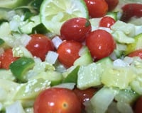 Salada de jiló fácil