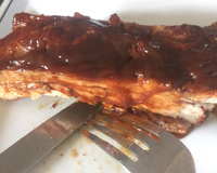 Costelinha com molho barbecue