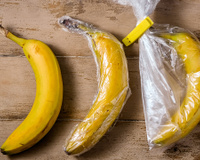 Com um simples pedaço de papel-filme, você pode conservar bananas por muito mais tempo do que imagina