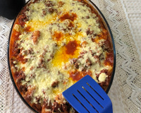 Nhoque de batata baroa à bolonhesa