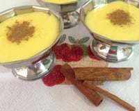 Curau com leite em pó