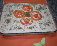 Lasanha de pão e molho branco