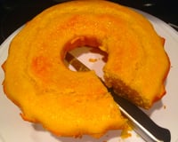 Bolo de milho feito com cuscuz