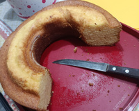 Bolo de fubá crocante