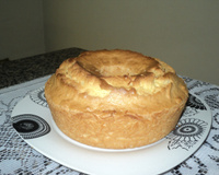 Bolo de fubá com coco