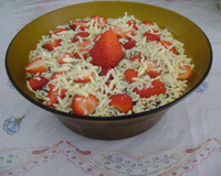 Bombom aberto de morango