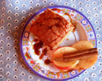 Bolo de maçã com canela