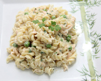 Macarrão com salmão