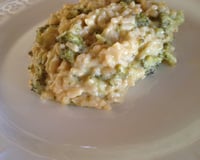 Risoto de brócolis com queijo minas