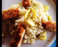 Risoto de abobrinha e limão siciliano