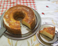 Bolo de farinha de milho amarela