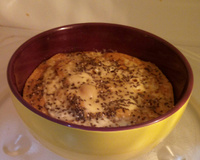 Torta fit de micro-ondas da Cacá