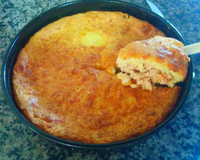 Torta de frango milho e requeijão