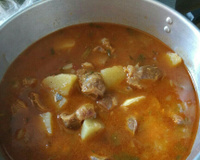 Moela de frango com batata