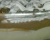 Pavê de creme com chocolate