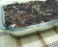 Pavê dois brigadeiros