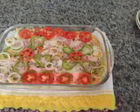 Macarronada de frango com creme de leite