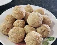 Bolinho de batata doce com carne