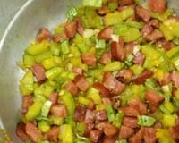 Abobrinha refogada com bacon