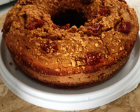 Bolo de paçoquinha e biscoito maizena