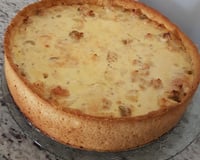 Quiche de frango com palmito