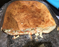 Torta de palmito com azeitonas