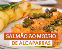 Salmão com molho de alcaparras