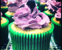 Blueberry cake cupcake de baunilha com mirtilo