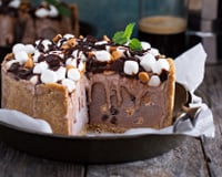 Bolo sorvete de chocolate