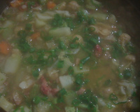 Sopa prática de grão de bico