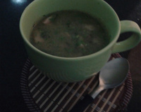 Caldo verde com mandioca