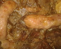 Costela com linguiça na panela de pressão