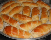 Pão de leite com salsicha