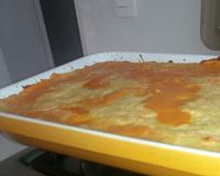 Purê de batata ao forno com frango desfiado